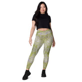 Organic Odyssey Texture Crossover Leggings with Pockets